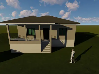 Village House Revit 3D model purchase