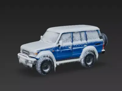 Deep Freeze Expedition SUV 3D Model Low-poly 3D model