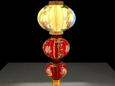 Chinese Red Lantern 3D model