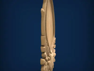 Carved panel painting STL 3D model purchase