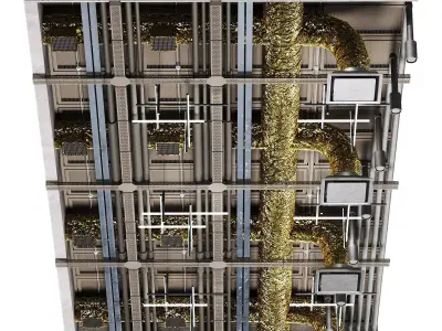 Ventilation system 3D model