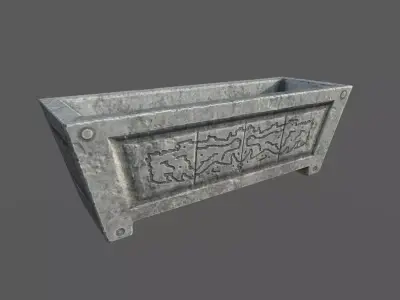 Large Roman Vase Low-poly 3D model