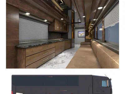 ACTROS LUXURY MOTORHOME2019 3D model