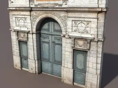 Door Portal Low poly 78 Low-poly 3D model