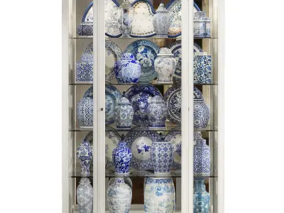 Classical display cabinet 3D model