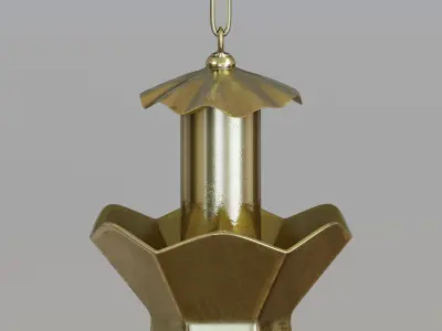 Arabian hanging lantern 3D model