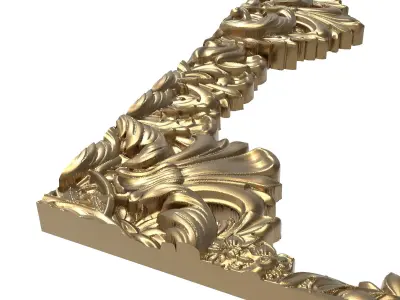 Carved Picture Frame 3D model