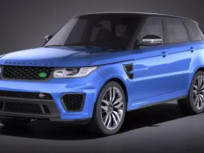 Land Rover Range Rover Sport SVR 2017 VRAY 3D model