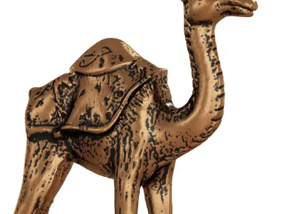 Egyptian camel figurine 3D model