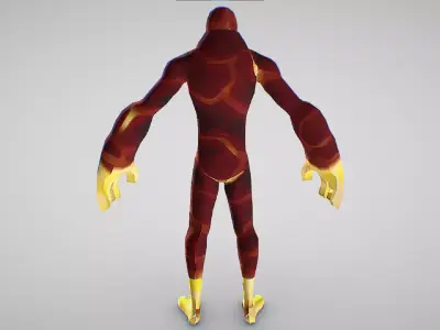 Heatblast - Mask - Ben 10 Ultimate Alien - Galactic Racing Low-poly 3D model