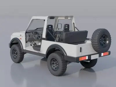 Suzuki Samurai SJ413 LWB  3D model