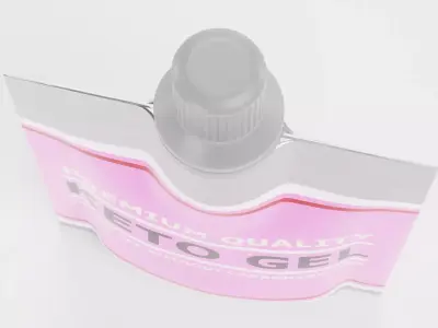 Keto Gel - Product Concept Packaging Low-poly 3D model