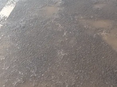 Wet asphalt 32 png pbr seamless 4k 3D model