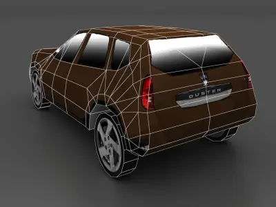 Duster Car Low-poly 3D model