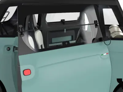 Fiat Topolino 2024 HQ interior  3D model