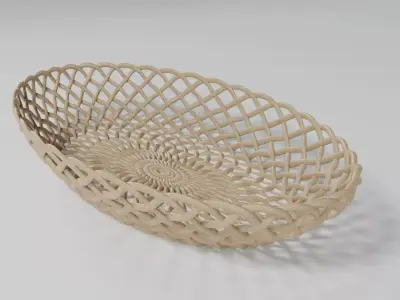 WICKER BASKET11 3D model