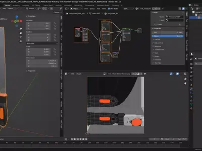 Square File 3D Model Low-poly 3D model