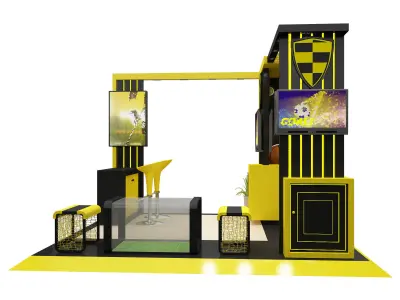 Booth Exhibition Stand a605A 3D model