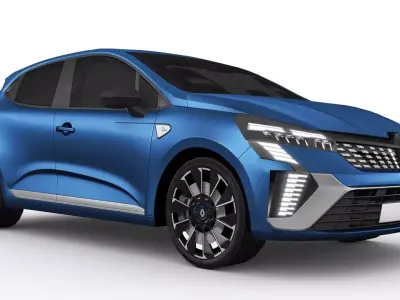 Renault Clio 2024 Low-poly 3D model