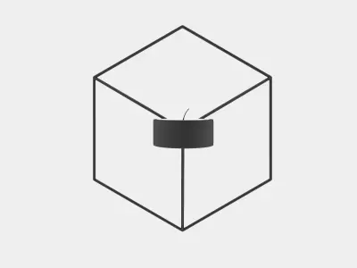 Wall metal candle holder 3D model