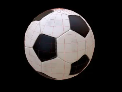 low ply Ball Low-poly 3D model