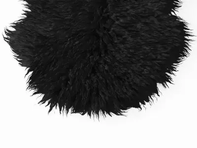 Supersoft Shearling Rug 3D model
