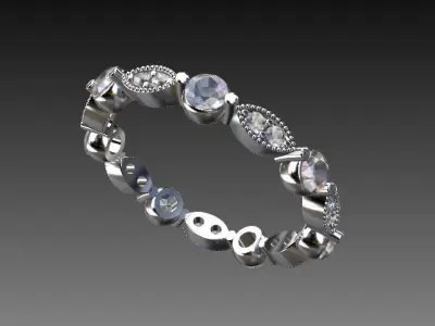 RING PANDORA WEDDING BAND 3D print model