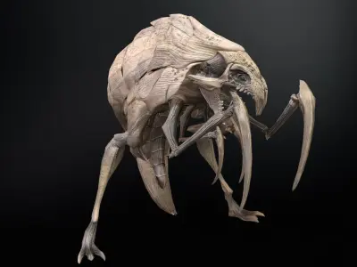 Mutant2R1 Low-poly 3D model