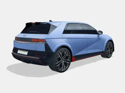 Hyundai Ioniq 5 N 2024 Low-poly 3D model