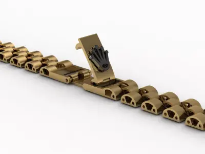 Rolex Bracelet 0029 - 3 models - 3 weights 3D print model
