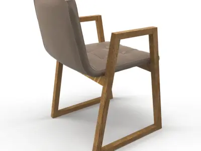 Chair Kare Design Trapez Leather 3D model