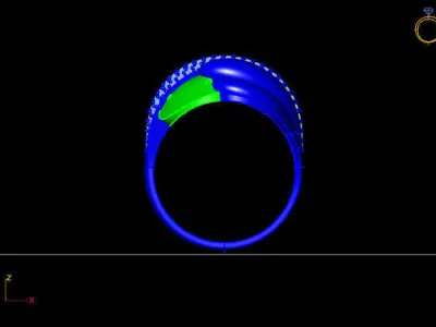 Women Ring 3D print model 17