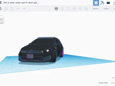 2011 Volkswagen Golf 7 GTI Free low-poly 3D model