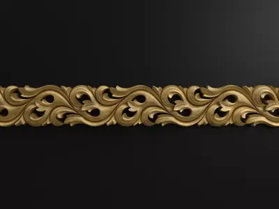 Carved molding 3D model