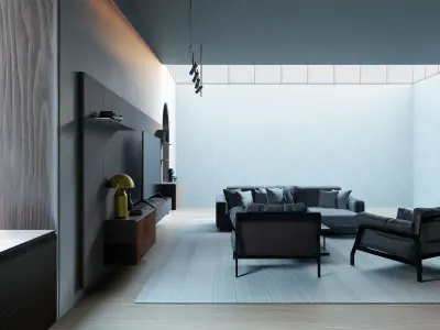Classic Interior Scene 3D model