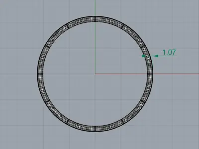 0264 Symbol Coin Ring 3D print model