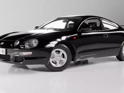 Toyota Celica 1994 Low-poly 3D model