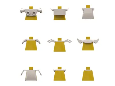 TwindBricks3D - Minifigures Armor Pack 3 3D print model