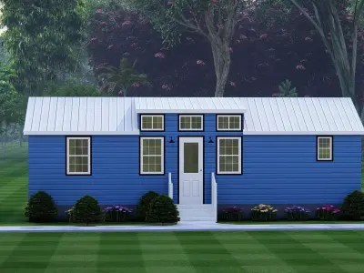 Rustic Barndominium Exterior  Farmhouse Inspired Home 3D 3D model