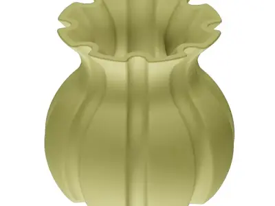 Plastic Decor Vase 3D model