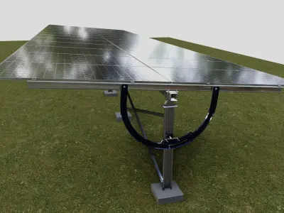 Manual Tracker Solar Energy Structure Type-2 3D model