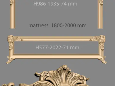 BED luxury for CNC router 3D model