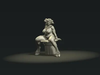 Aries sign goddess 3D print model