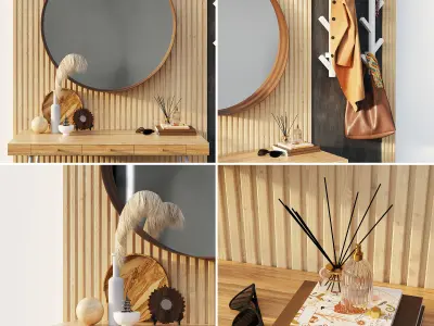 Furniture composition in the hallway IKEA 1 3D model