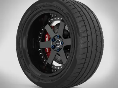SSActive Garage GTR Wheels 3D model