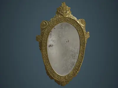 Mirror 2C Low-poly 3D model