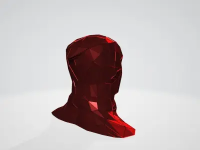 Deadpool bust WIREFRAME VORONOI WIREMESH MESH 3D print model