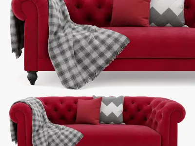 Fitzrovia 3 SEATER  3D model