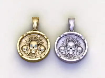 bold pendant design 3D print model