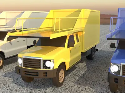 Airport service vehicle 3D model